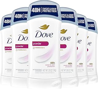 Твердый антиперспирант-дезодорант-стик Dove Invisible для женщин, в виде пудры, для защиты от пота и запаха подмышек в течение всего дня, 79 г, 6 штук.