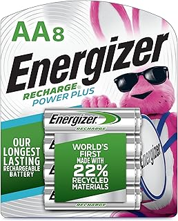 Аккумуляторные батарейки Energizer Power Plus типа АА (8 шт.), батарейки типа АА
