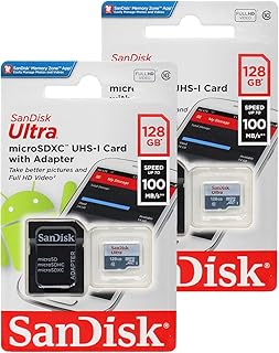 Карта памяти SanDisk 128 ГБ x2 (256 ГБ) MicroSD HC Ultra UHS-1