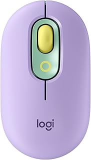 Беспроводная мышь Logitech POP с настраиваемыми эмодзи, технологией SilentTouch, точной и быстрой прокруткой, компактным дизайном, Bluetooth, поддержкой нескольких устройств и совместимостью с ОС — цвет Daydream Mint.