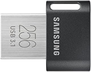 Флеш-накопитель SAMSUNG MUF-256AB/AM FIT Plus 256 ГБ - 300 МБ/с USB 3.1, цвет "оружейный серый".