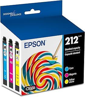 Набор цветных чернил EPSON 212 Claria стандартной емкости (T212520-S) совместим с принтерами WorkForce WF-2830, WF-2850, Expression XP-4100 и XP-4105.