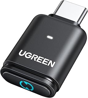 Адаптер Bluetooth UGREEN USB-C для PS5, аудиоадаптер Bluetooth 5.3 с поддержкой APTX Low Latency и aptX-Adaptive, беспроводной аудиопередатчик для подключения беспроводных наушников и вкладышей.