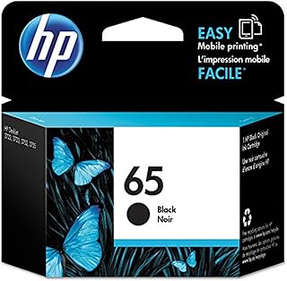 Черный картридж HP 65 для принтеров HP | Совместим с принтерами серий: AMP 100, DeskJet 2600, 3700; ENVY 5000 | Подходит для программы Instant Ink | N9K02AN