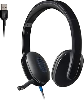 Высокопроизводительная USB-гарнитура Logitech H540 для Windows и Mac, сертифицирована для Skype.