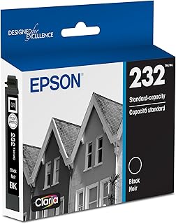 Черный картридж EPSON 232 Claria стандартной емкости (T232120-S) совместим с принтерами WorkForce WF-2930, WF-2950, ​​Expression XP-4200, XP-4205.
