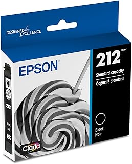 Черный картридж EPSON 212 Claria стандартной емкости (T212120-S) совместим с принтерами WorkForce WF-2830, WF-2850, Expression XP-4100, XP-4105.