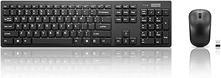 Беспроводной комплект Lenovo 100: клавиатура и мышь – беспроводной набор с влагозащищенными бесшумными клавишами – 3-зонная клавиатура – ​​мышь для обеих рук – компактный дизайн – беспроводное USB-подключение – черный