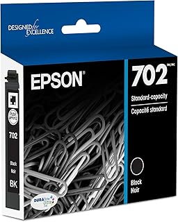 Картридж EPSON 702 DURABrite Ultra Ink стандартной емкости, черный (T702120-S), совместим с принтерами WorkForce Pro WF-3720, WF-3730, WF-3733.