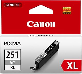 Оригинальный серый чернильный картридж Canon CLI-251XL, совместимый с принтерами MG6320, MG7120, iP8720 и MG7520.