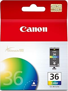 Оригинальный цветной чернильный картридж Canon CLI-36, совместимый с принтерами mini320, mini260, iP100, iP110, TR150 и TR160.