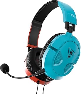 Игровая гарнитура Turtle Beach Recon 50 для Xbox — Xbox Series X, Xbox Series S, Xbox One, PS5, PS4, PlayStation, мобильных устройств и ПК, с разъемом 3,5 мм — съемный микрофон, 40-мм динамик, красный и синий цвета.