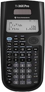 Инженерно-научный калькулятор Texas Instruments TI-36X Pro | 9,7 дюйма | Черный.