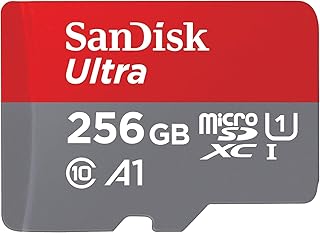Карта памяти SanDisk Ultra microSDXC UHS-I 256 ГБ с адаптером - скорость до 150 МБ/с, C10, U1, Full HD, A1, MicroSD - SDSQUAC-256G-GN6MA [Новая версия]