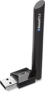 TP-Link USB Bluetooth адаптер для ПК, Bluetooth 5.3, приемник дальнего действия, Plug and Play, регулируемая антенна, поддержка Windows 11/10/8.1/7 для настольных компьютеров, ноутбуков, контроллеров PS5/PS4/Xbox (UB500 Plus)