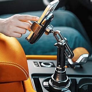 Усовершенствованный автомобильный держатель для телефона LISEN с регулировкой на 360°, длинной шейкой, подходит для гольф-каров, грузовиков и джипов, а также для iPhone, Samsung, Google и всех телефонов с диагональю экрана от 4 до 17 дюймов.