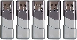 Флеш-накопитель PNY Turbo Attache 3 USB 3.0, 32 ГБ, серый (комплект из 5 штук)