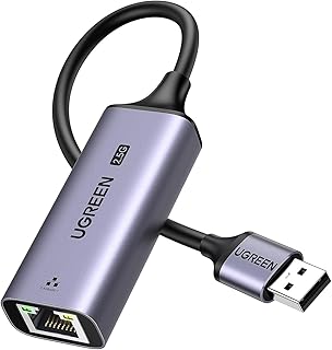 USB-адаптер UGREEN 2,5 Гбит/с, алюминиевый корпус, USB 3.0-RJ45, сетевой адаптер для ноутбука, совместим с MacBook Air/Pro, XPS, Windows, macOS.