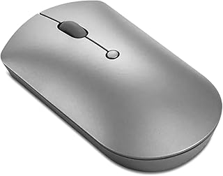 Бесшумная Bluetooth-мышь Lenovo 600, синий оптический сенсор, регулируемое разрешение DPI, 4 кнопки, Microsoft Swift Pair, Windows, Chrome, GY50X88832, серый.
