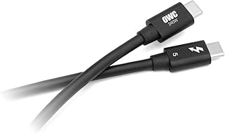 Кабель OWC Thunderbolt 5 (USB-C) длиной 0,3 м, обеспечивающий двустороннюю передачу данных со скоростью до 80 Гбит/с, а также пропускную способность дисплея до 120 Гбит/с, мощность 240 Вт.