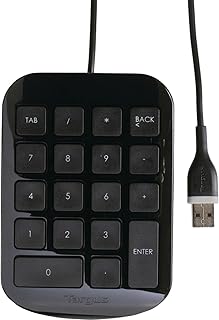 Targus - Цифровая клавиатура с USB-подключением - Устройство Plug and Play - Подключение к ноутбукам, настольным компьютерам и электронным устройствам с разъемом USB-A - AKP1OUS