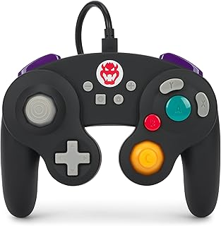 Проводной контроллер PowerA в стиле GameCube для Nintendo Switch - Боузер