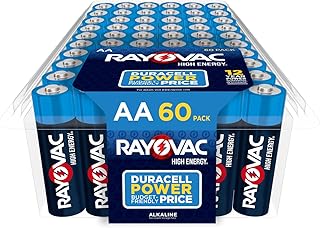 Щелочные батарейки Rayovac AA, тип AA, 60 штук.