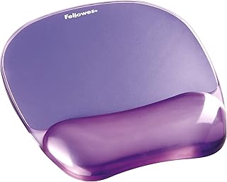 Гелевый коврик для мыши Fellowes Crystals с подставкой для запястья - фиолетовый (91441)