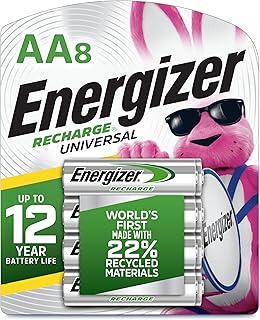 Универсальные перезаряжаемые батарейки типа АА Energizer Recharge (8 шт.), батарейки типа АА