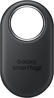 Samsung SmartTag2 (2023) Bluetooth + UWB, защита от воды и пыли IP67, возможность обнаружения через приложение, срок службы батареи 1,5 года — черный (международная версия)