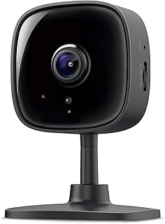 Внутренняя камера видеонаблюдения Tapo от TP-Link с разрешением 1080P, предназначенная для наблюдения за ребенком и животными, с датчиком движения, двусторонней аудиосвязью, ночным видением, облачным хранилищем и SD-картой, совместимостью с Alexa и Google Home, черная, C101.