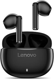 Беспроводные стерео наушники Lenovo E310 с Bluetooth 5.3, функцией шумоподавления ENC, 13-мм динамиком, зарядкой Type-C, 20 часами автономной работы (музыка и звонки), удобной посадкой — черные.