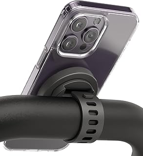 Магнитное крепление ENCASED Grip-X для поручня, совместимое с MagSafe - держатель для телефона на руль тренажерного зала, домашнего велотренажера, спортивного оборудования, коляски и тележки (iPhone 16, iPhone 15, 14, 13 серии).