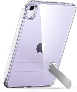 Чехол ESR для iPad mini 7 A17 Pro, чехол для iPad mini 7-го/6-го поколения с подставкой (2024/2021), 3 режима подставки, тонкий и легкий, защита от падений, поддержка Pencil Pro и Pencil (USB-C), чехол-подставка Boost, прозрачный.