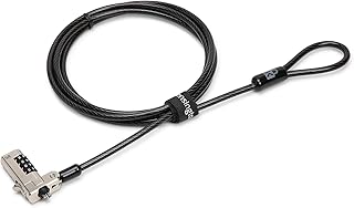 Замок Kensington N17 для ноутбука Dell, кодовый замок с тросиком (K68008WW), черный.