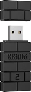 Беспроводной USB-адаптер 8BitDo 2 для Switch/Switch 2, Windows PC, Mac и Raspberry Pi, совместим с контроллерами Xbox Series X и S, Bluetooth-контроллером Xbox One, Switch Pro и контроллером PS5 (черный)