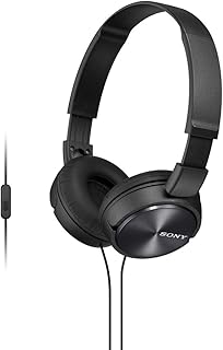 Проводные накладные наушники Sony MDR-ZX310AP серии ZX с микрофоном, черные.