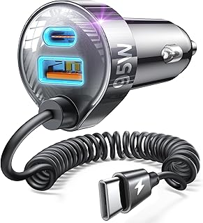Автомобильное зарядное устройство LISEN 95 Вт для iPhone 16 15 Pro Max, USB C, быстрая зарядка, сверхбыстрый адаптер Type C, 12 В, два порта, подходит для iPhone 16e 15 Pro Max Plus Air, Pixel 10 Pro, Samsung Galaxy S25/24, Android.