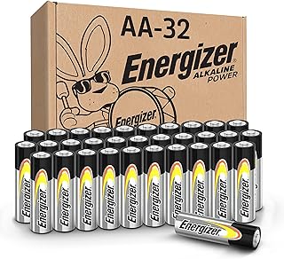Щелочные батарейки Energizer AA, 32 штуки, набор щелочных батареек типа АА.