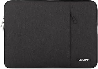 Чехол для ноутбука MOSISO 15 дюймов, совместимый с MacBook Air 15 M4 A3241 M3 A3114 M2 A2941 2025 2024 2023, Dell XPS 15, вертикальный чехол-сумка из полиэстера с карманом, черный.