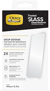 Защитная пленка OtterBox TRUSTED GLASS для iPhone 14 Pro (ТОЛЬКО): безупречная сенсорная реакция, защита от отпечатков пальцев, точное прилегание, яркая четкость изображения.