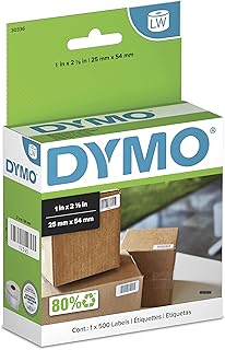 Оригинальные многоцелевые этикетки DYMO LW. Этикетки DYMO для принтеров LabelWriter. Отлично подходят для штрихкодов. Размер: 2,5 см x 5,8 см. 1 рулон, 500 штук.