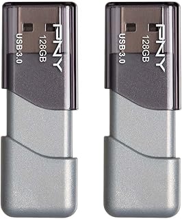 Флеш-накопитель PNY Turbo Attaché 3 USB 3.0, 128 ГБ, серебристый (комплект из 2 шт.)