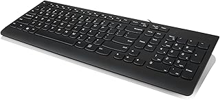 Проводная USB-клавиатура Lenovo 300, с регулируемым наклоном, эргономичная, для Windows 7/8/10, модель GX30M39655, черная.
