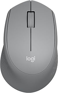 Беспроводная мышь Logitech M330 SILENT, 2,4 ГГц с USB-приемником, оптическое отслеживание, тихая и легкая, длительное время работы от батареи, для ПК, Mac, ноутбука, Chromebook — серая.