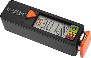 Портативный цифровой тестер батарей La Crosse 911-65557-INT, черный.