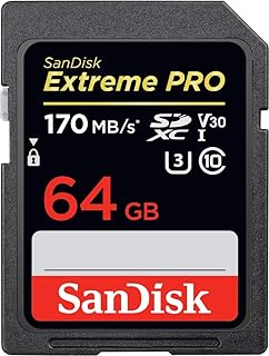 [Более старая версия] Карта памяти SanDisk 64GB Extreme PRO SDXC UHS-I - C10, U3, V30, 4K UHD, SD-карта - SDSDXXY-064G-GN4IN