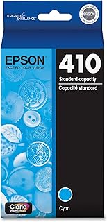Картридж EPSON 410 Claria Premium стандартной емкости, голубой (T410220-S), совместим с принтерами Expression Premium XP-530, XP-630, XP-640, XP-7100, XP-830.