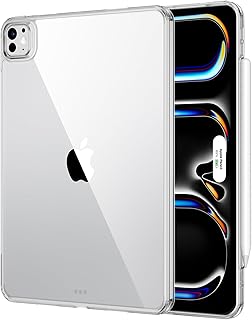 Чехол ESR для iPad Pro 13 дюймов M4 (2024), тонкий и легкий, защита от ударов и падений, устойчив к пожелтению, жесткая задняя панель, поддерживает Pencil Pro и Pencil (USB-C), классическая серия, прозрачный.