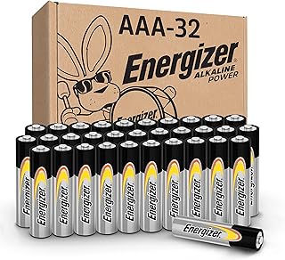 Щелочные батарейки Energizer AAA, 32 штуки, долговечные батарейки типа AAA, подходят для повседневной электроники и аварийного оборудования.